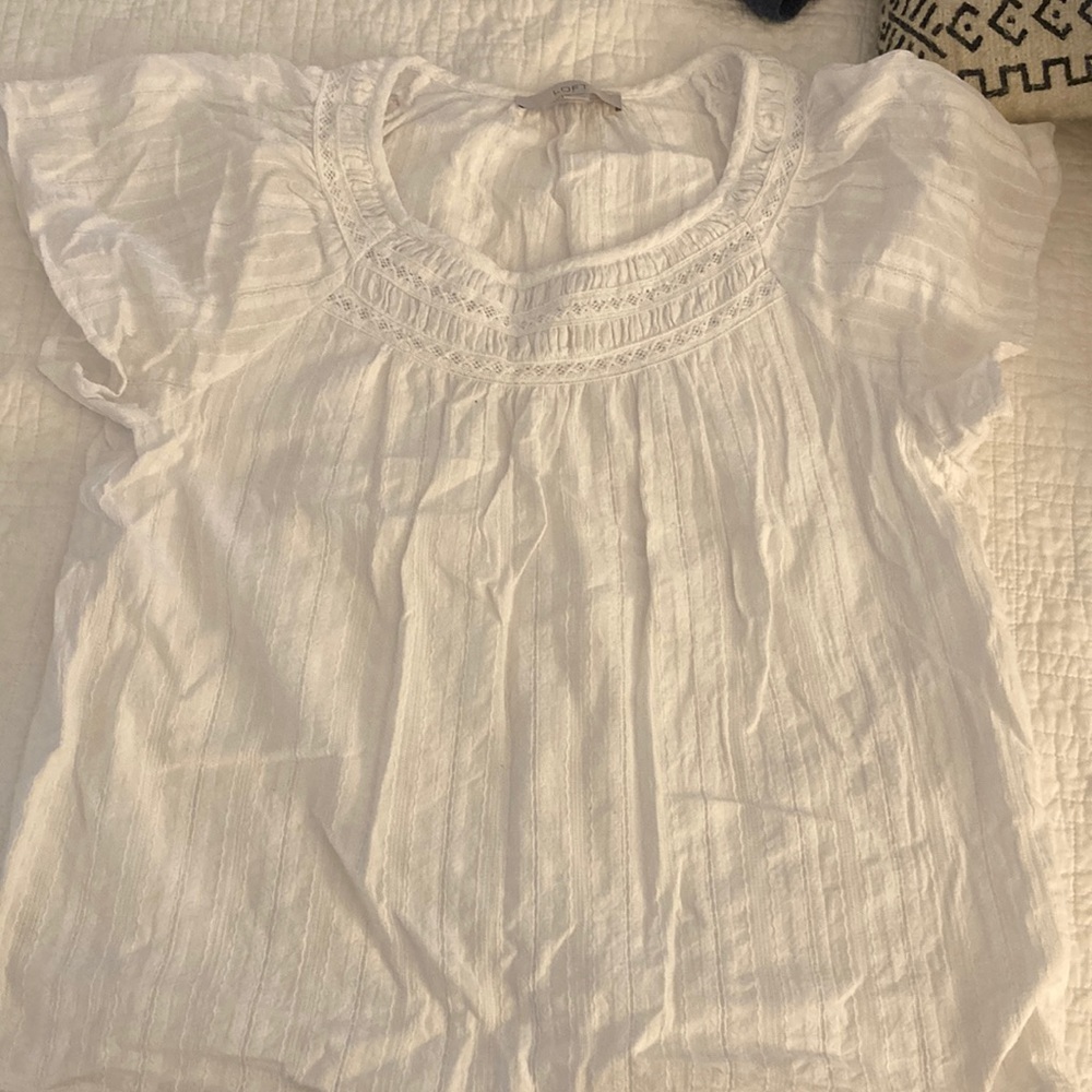 Loft white top